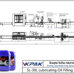 Automatic 5L-30L Lubricating Oil Filling Line Avtomatik 5L-30L soqol yog'ini to'ldirish liniyasi